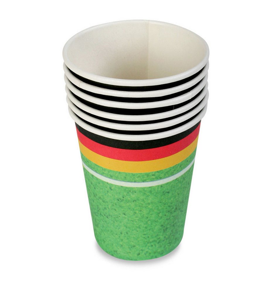 Fries Einwegbecher 6 x Deutschland Fan Becher Trinkbecher Pappbecher WM EM Fußball Party Fries Einwegbecher 6 x Deutschland Fan Becher Trinkbecher Pappbecher WM EM Fußball Party von Fries