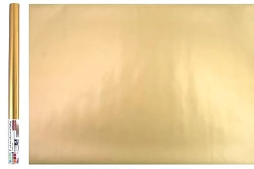 Friesenthal Selbstklebende Deko/Klebefolie für Möbel, Fenster und Türen 200x45 cm (Gold) von Friesenthal