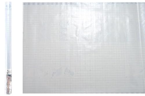 Friesenthal Selbstklebende Deko/Klebefolie für Möbel, Fenster und Türen 200x45 cm (Sichtschutz milchig Kästchen Design) von Friesenthal