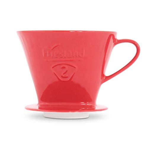 Friesland Kaffeefilter Gr. 2 Rot Porzellan von Friesland Porzellan