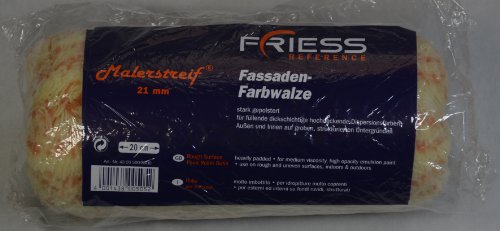 Friess Malerstreif Fassaden-Farbwalze ; ca. 20 cm breit; für Bügel ca. 8 mm Friess Malerstreif Fassaden-Farbwalze ; ca. 20 cm breit; für Bügel ca. 8 mm von Friess GmbH