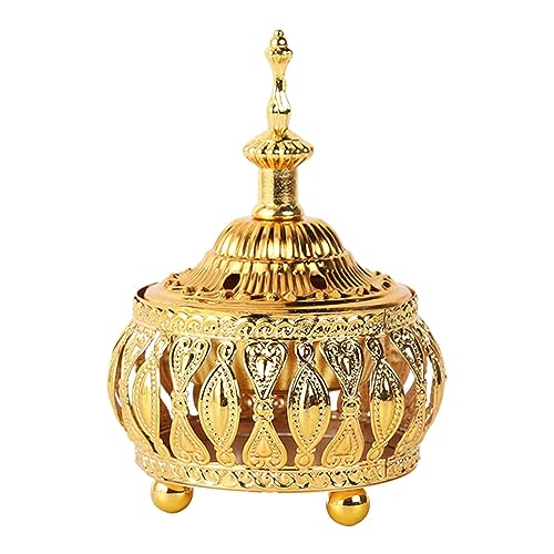 Räucherstäbchenhalter aus Metall – arabisches Räuchergefäß – detailliertes ausgehöhltes dekoratives Aroma-Räuchergefäß für den Innenbereich von Frifer