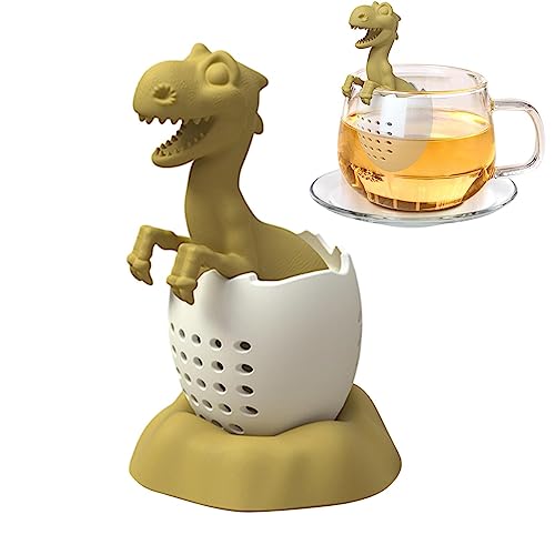 Süßes Teesieb aus Silikon für lose Blätter, süßes Teesieb in Dinosaurier-Form, Teesieb für Home Tea Artisan Teahouse Frifer von Frifer