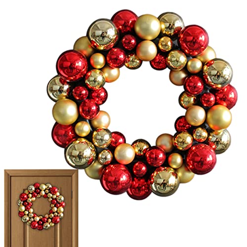 Weihnachtskugel-Kränze für Haustür, Weihnachtsbaumschmuck – Hotel-Türkranz-Kugel-Design schafft eine weihnachtliche Stimmung für die Party, Jahrestag, Verlobung oder Hochzeit Frifer von Frifer
