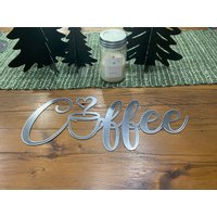Kaffeebar Schild | Metallkunst Metall Worte Küchendeko Kaffeewagen Bauernhaus von FrindtFabrications