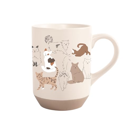 Fringe Studio 429071 Tasse aus Steingut, Motiv: Katzen in New York, PetShop Collection von Fringe