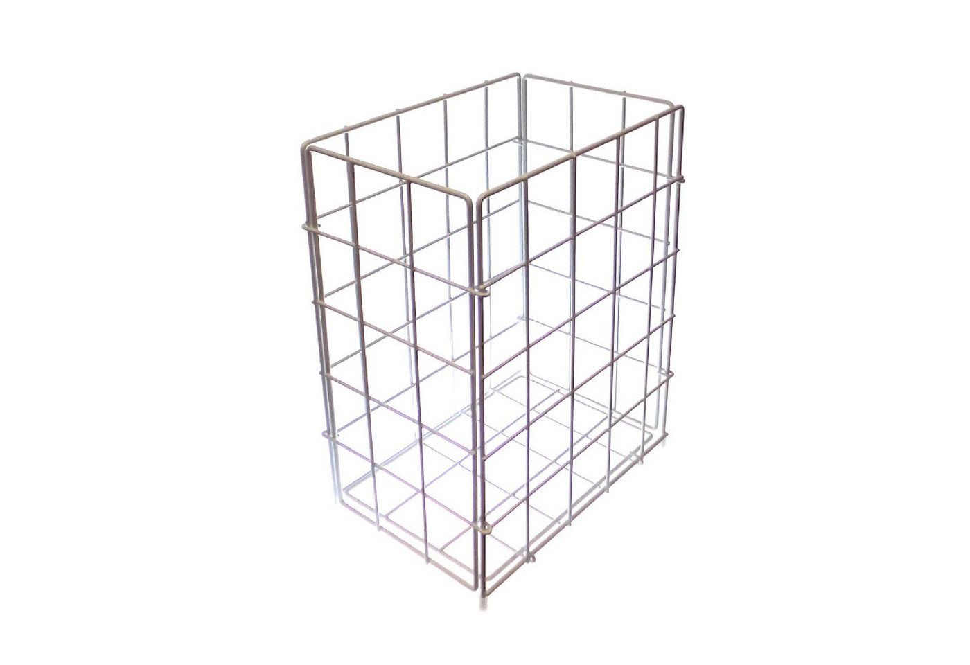 Fripa Papierkorb Drahtgitterkorb klein weiß lackiert von Fripa