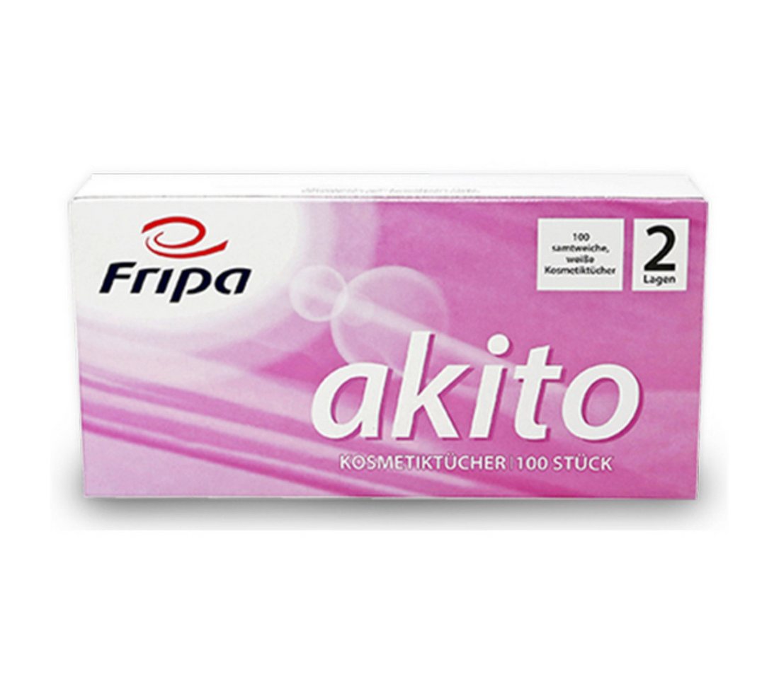Fripa Kosmetiktücher akito® Kosmetiktücher 2-lagig hochweiß von Fripa
