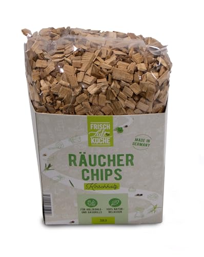 Frischluftküche Räucherchips Kirsche - Verleihen Fleisch und Geflügel süßliches Raucharoma, geeignet für Räuchern mit Räucherbox, Smoker, Gasgrill, Holzkohlegrill - Kirschholz, 750g von Frischluftküche