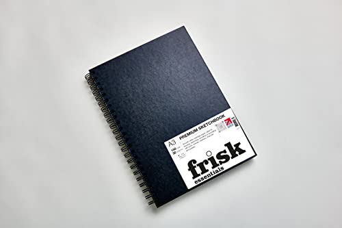 Frisk Essentials Premium Skizzenbuch, 150 g/m², 30 Blatt, A4, Weiß von Frisk