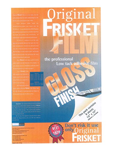 Frisket SA52708 Maskierfolie, circa 38.1 x 25.4 cm, 8 Blatt, glänzend von Frisket