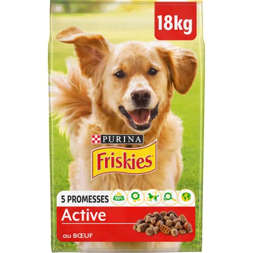 Friskies Purina Active mit Rindfleisch Trockenfutter für Hunde, 18 kg Friskies Purina Active mit Rindfleisch Trockenfutter für Hunde, 18 kg von Friskies