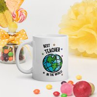 Best Teacher in The World Tasse, Lehrer Geschenk von FriskyBusinessGifts