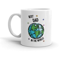 Bester Papa in Der Welt Tasse, Vatertag Neuheit Geschenk, 11Oz Große Custom Mug von FriskyBusinessGifts