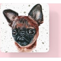 Glatter Brüsseler Griffon-Untersetzer, Niedlicher Hundeuntersetzer, Hundeliebhaber-Untersetzer, Home Office-Schreibtischdekor, Neuheits-Untersetzer Glatter Brüsseler Griffon-Untersetzer, Niedlicher Hundeuntersetzer, Hundeliebhaber-Untersetzer, Home Office-Schreibtischdekor, Neuheits-Untersetzer von FriskyBusinessGifts