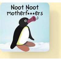 Lustige Noot Getränke Untersetzer, Lustiger Pinguin Getränkeuntersetzer, Untersetzer Für Freund, Unhöfliches Geschenk Erwachsene Lustige Noot Getränke Untersetzer, Lustiger Pinguin Getränkeuntersetzer, Untersetzer Für Freund, Unhöfliches Geschenk Erwachsene von FriskyBusinessGifts