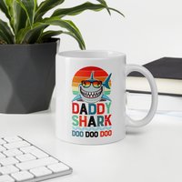 Lustige Papa Hai Tasse, Geburtstag Geschenk Für von FriskyBusinessGifts