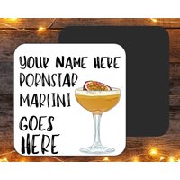 Personalisierter Porostar Martini-Getränkeuntersetzer, Erwachsener-Namensuntersetzer, Personalisierter Untersetzer, Martini-Liebhaber-Geschenk Personalisierter Porostar Martini-Getränkeuntersetzer, Erwachsener-Namensuntersetzer, Personalisierter Untersetzer, Martini-Liebhaber-Geschenk von FriskyBusinessGifts