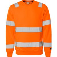 Fristads High Vis Sweatshirt Kl. 3 7446 SHV Größe XS Warnschutz-Orange von Fristads Kansas