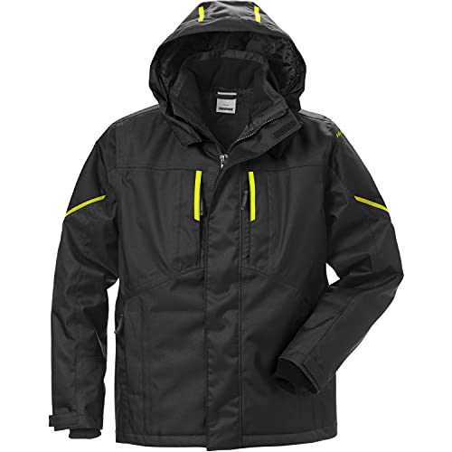 Fristads Fusion AIRTECH Winterjacke 4058 GTC 127559 Schwarz/Gelb Wasser- und Winddicht mit 10.000mm Wassersäule Größe XL von Fristads
