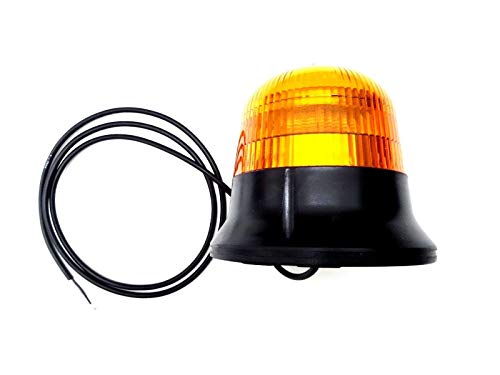 LED Warnleuchte Rund Ø145 Doppelter Blitz 9 LEDs 12V 24V 48V E9 ECE R65 EMV IP68 von Fristom