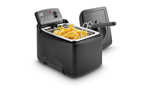 FRITEL Turbo SF 4176 Friteuse - Bratpfanne 3 Liter - anthrazit metallic - Doppelheizelement von Fritel