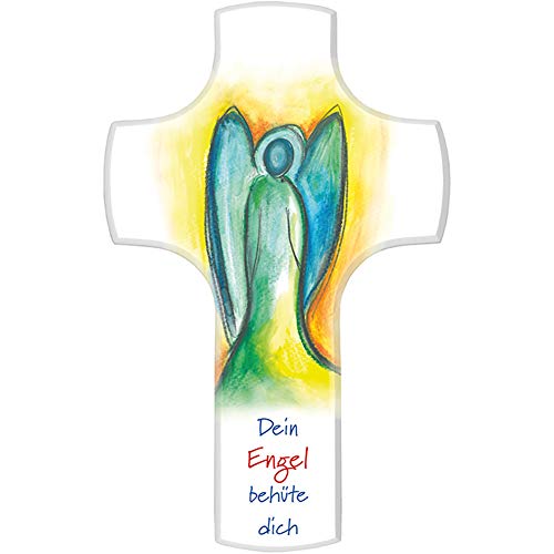 FRITZ COX® - Kinderkreuz 'Dein Engel', 14x9 cm, weiß lackiert von Fritz Cox