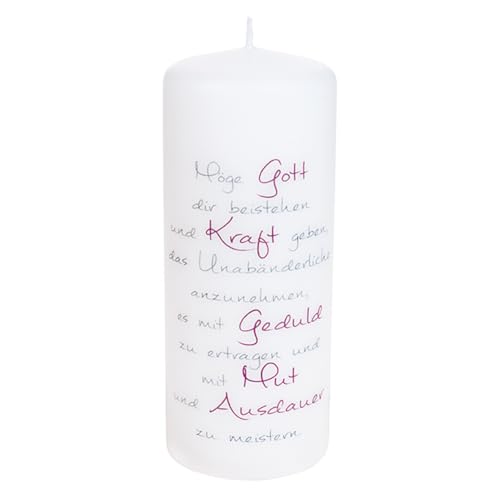 FRITZ COX Kerze mit Text "Möge Gott dir bestehen" | RAL Kerze | in Deutschland hergestellt | 15cm FRITZ COX Kerze mit Text "Möge Gott dir bestehen" | RAL Kerze | in Deutschland hergestellt | 15cm von Fritz Cox