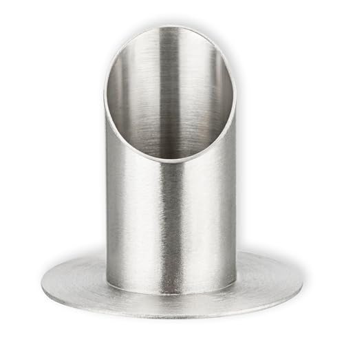FRITZ COX Metall-Kerzenständer Silber – passend für 4 cm Kerzen, modernes Design, Handarbeit von Fritz Cox