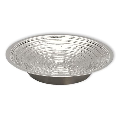 Fritz Cox Kerzenständer Spirale | Kerzenleuchter mit Rillen | toller Kerzenhalter zur Kommunion oder Taufe | für Kerzen bis 7,5cm Durchmesser | aus Messing | 12cm | Farbe Gold von Fritz Cox