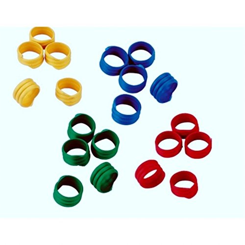 Hühnerfußringe Hühnerringe Spiralringe 16 mm 100er Pack Farbe grün von Fritz Göbel
