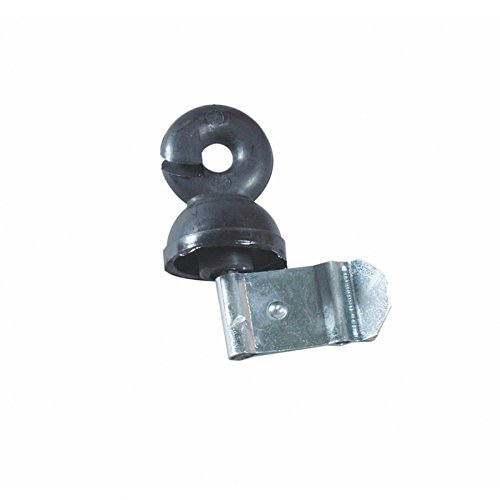 Zweitisolator schwarz mit Metallklemme Weidezaun Isolator VPE 50 von Fritz Göbel