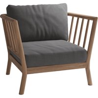 Fritz Hansen - Skagerak Tradition Outdoor Lounge Chair, Teak / charcoal von Fritz Hansen (Skagerak)