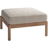 Fritz Hansen - Skagerak Tradition Outdoor Pouf, Teak / light sand von Fritz Hansen (Skagerak)