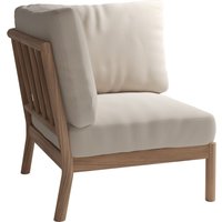 Fritz Hansen - Skagerak Tradition Outdoor Sofa Eckmodul, Teak / light sand von Fritz Hansen (Skagerak)