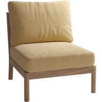 Fritz Hansen - Skagerak Tradition Outdoor Sofa Mittelmodul, Teak / honiggelb von Fritz Hansen (Skagerak)