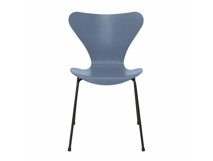 B-Ware Fritz Hansen Serie 7 Stuhl Esszimmerstuhl Holz Dusk Blue Gefärbt Gestell Schwarz B-Ware B-Ware Fritz Hansen Serie 7 Stuhl Esszimmerstuhl Holz Dusk Blue Gefärbt Gestell Schwarz B-Ware von Fritz-Hansen