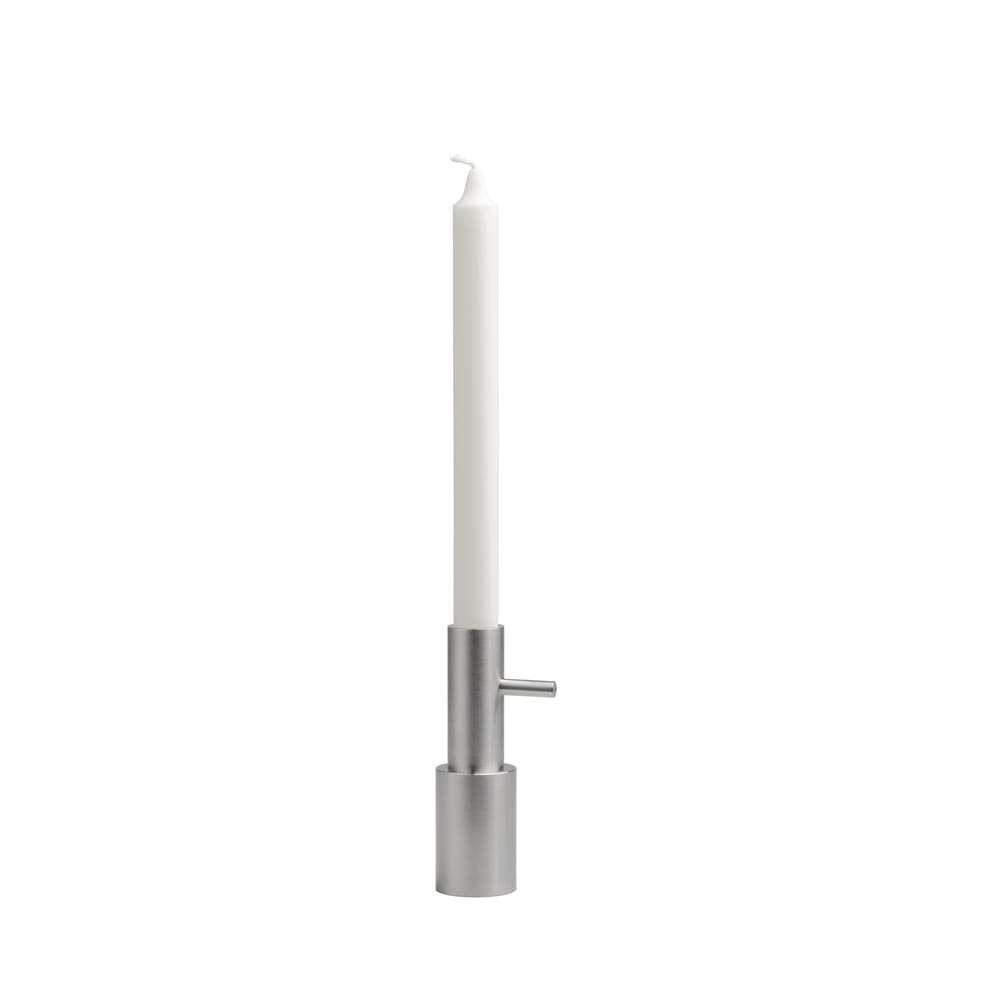 Fritz Hansen - Candleholder Single #2 Stainless Steel von Fritz Hansen