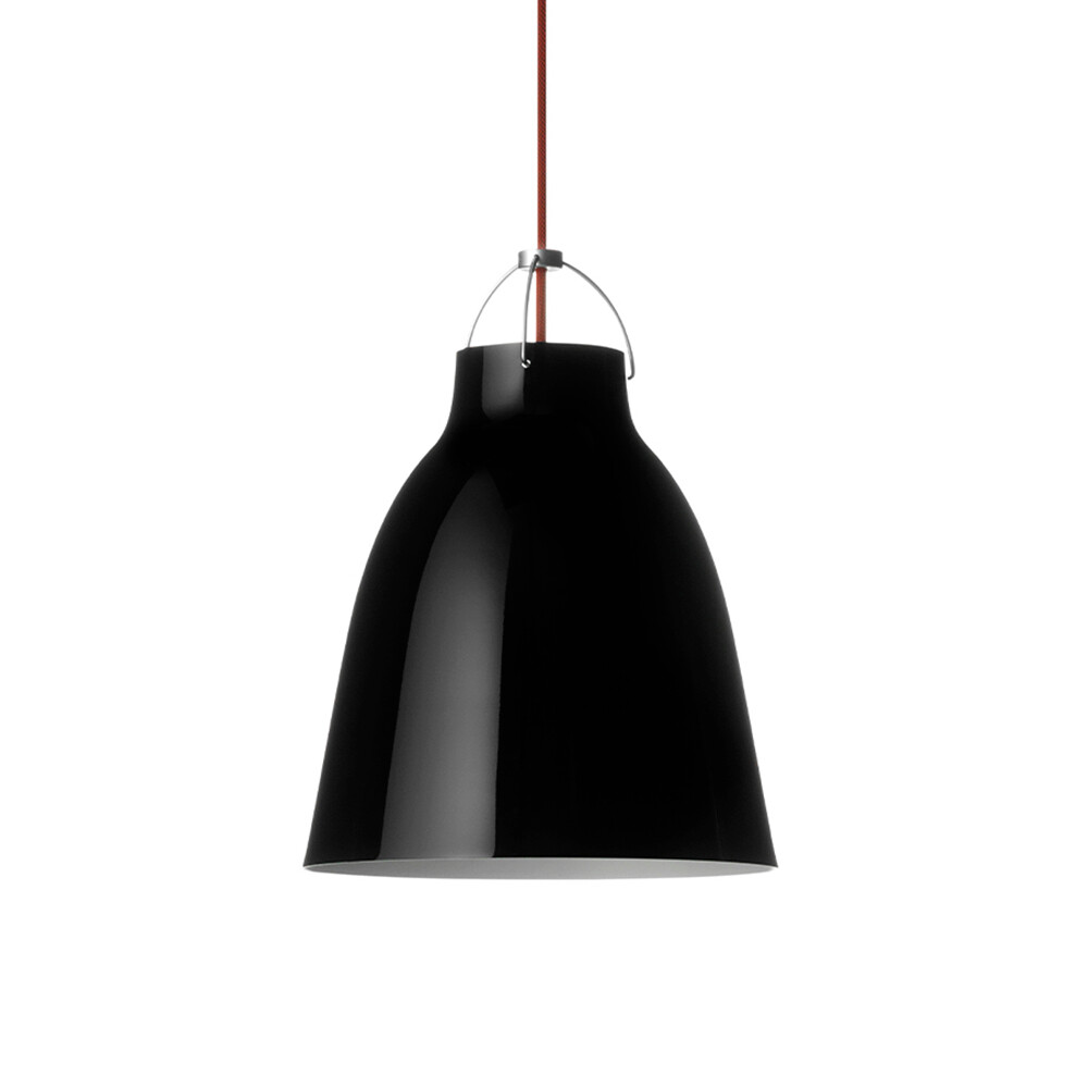 Fritz Hansen - Caravaggio P2 Pendelleuchte Schwarz 3m von Fritz Hansen