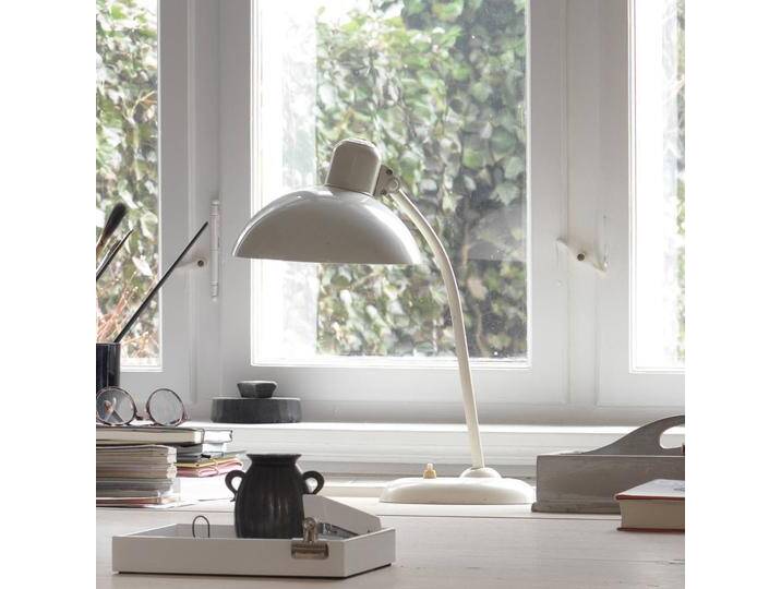 FRITZ HANSEN Schreibtischlampe Kaiser Idell 6556-T, weiß / opal, für Wohn- / Esszimmer, Messing, Design, Tischlampe von Fritz-Hansen