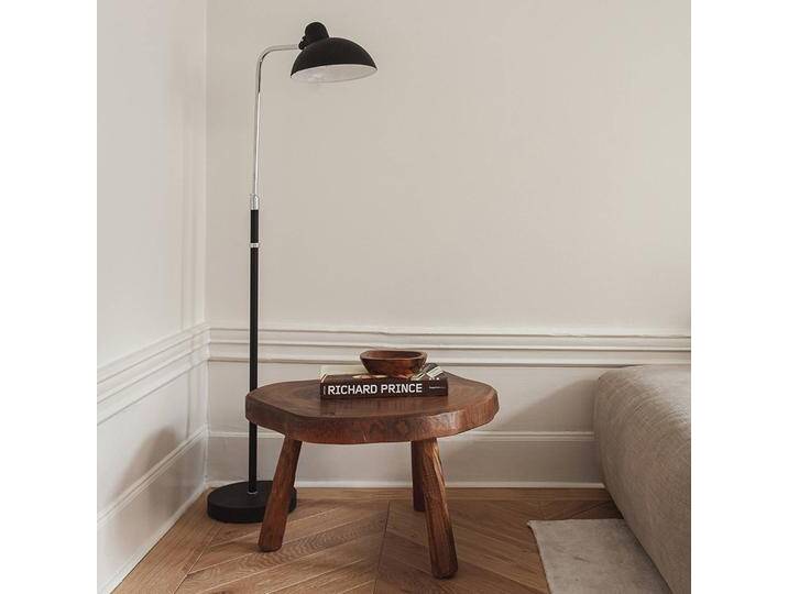 FRITZ HANSEN Design Stehlampe Kaiser Idell 6580-F Luxus, schwarz, für Wohn- / Esszimmer, Messing, Design, Stehlampe von Fritz-Hansen