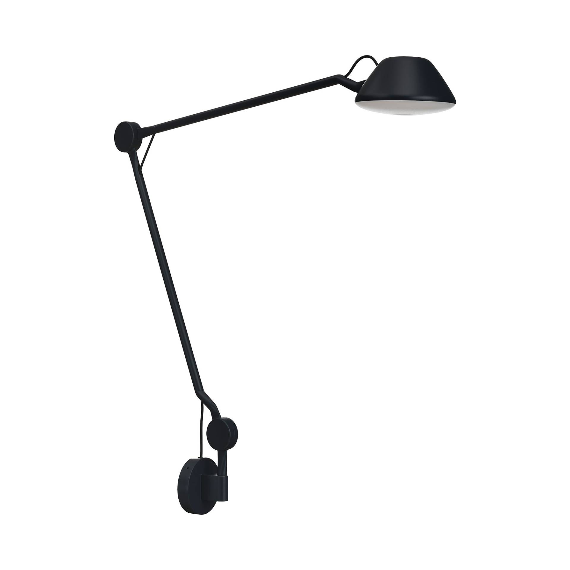 Fritz Hansen - AQ01™ LED Wandleuchte - schwarz/matt lackiert/BxHxT 45x48,3x8cm/3000K/483lm/ mit Dimmer von Fritz Hansen