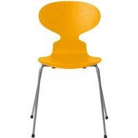Fritz Hansen - Ant Chair - true yellow - gefärbte Esche - Gestell silver grey von Fritz Hansen