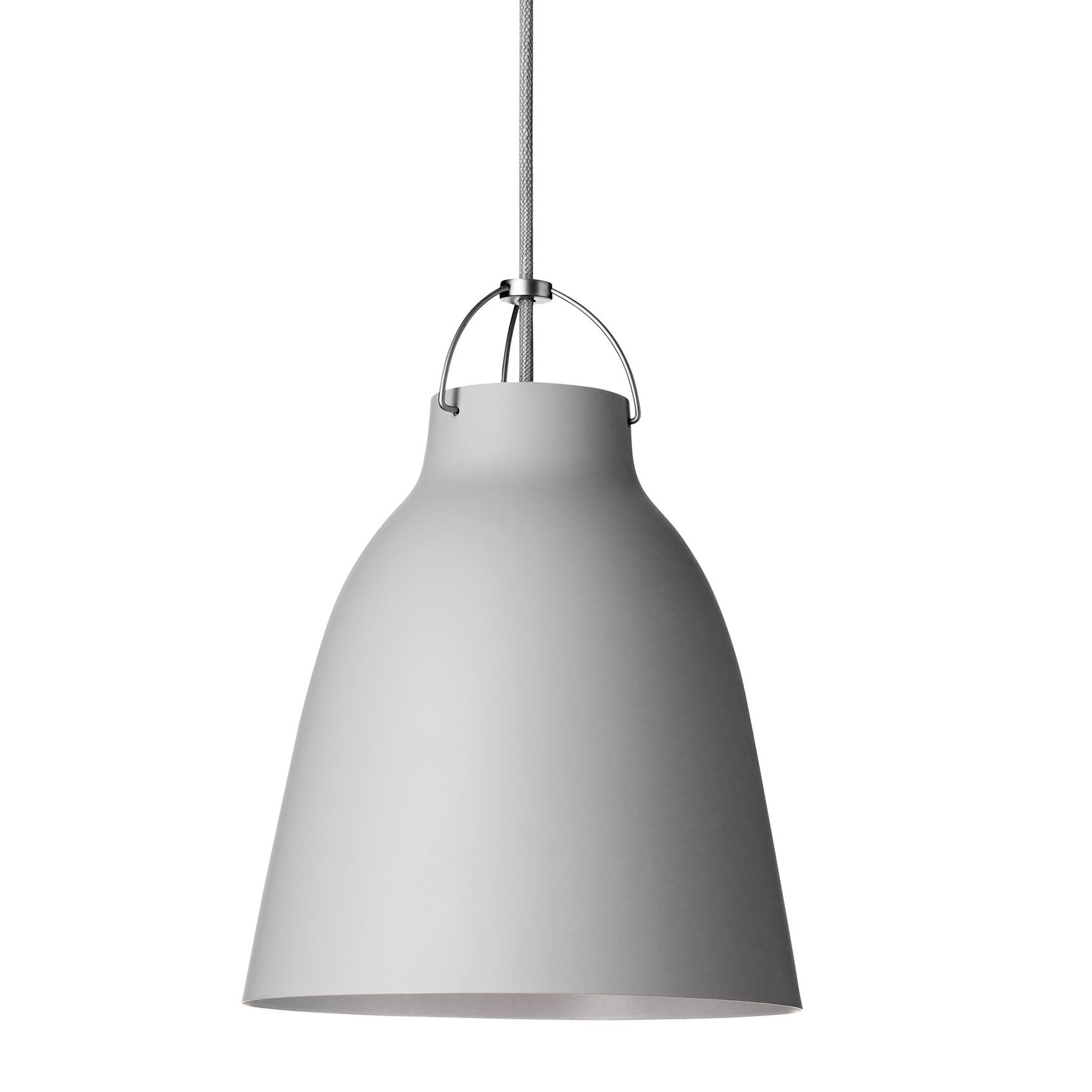 Fritz Hansen - Caravaggio™ P2 Pendelleuchte matt - grau25/matt/H 33,7cm / Ø 25,8cm/Kabel grau25 von Fritz Hansen