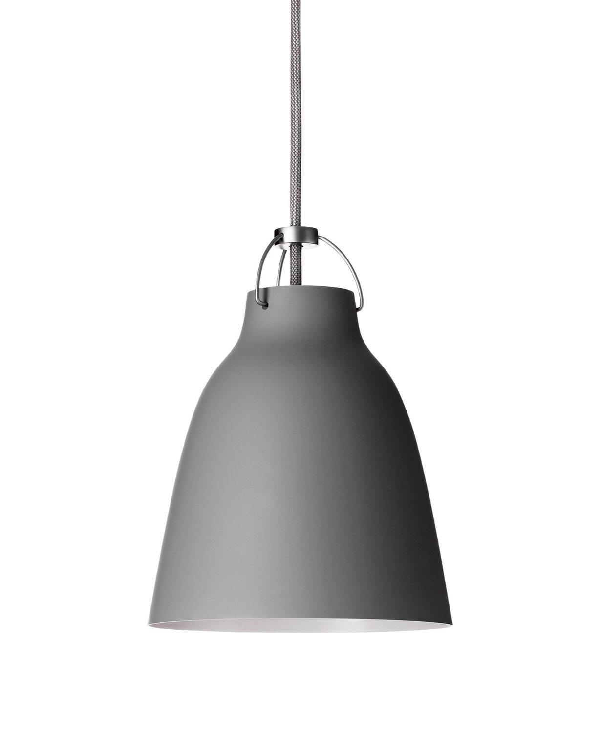 Fritz Hansen Caravaggio Matt P1 Pendelleuchte Hängelampe E27 Dunkelgrau B-Ware von Fritz Hansen
