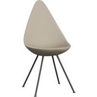 Fritz Hansen - Drop Stuhl, warm graphite / light beige von Fritz Hansen