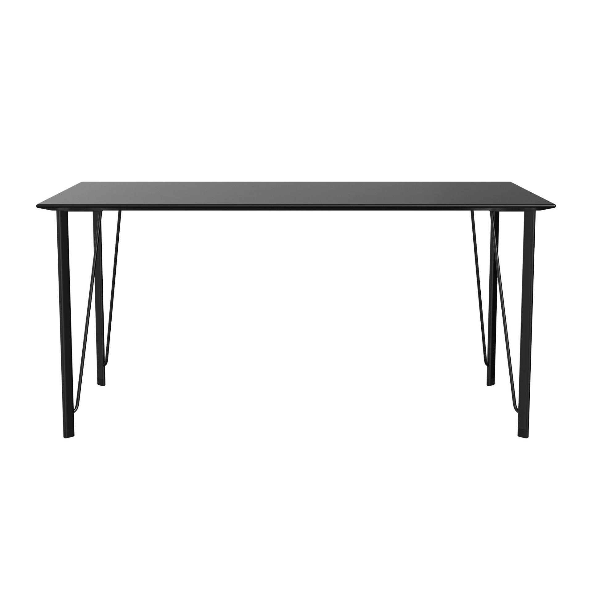 Fritz Hansen - FH3605™ Schreibtisch - esche schwarz, schwarz/Tischplatte MDF furniert/Gestell Stahl pulverbeschichtet/BxHxT 152x72x80cm von Fritz Hansen