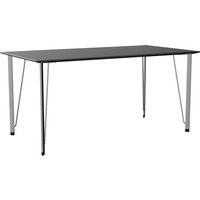 Fritz Hansen - FH3605 Schreibtisch, Chrom / Esche schwarz lackiert von Fritz Hansen