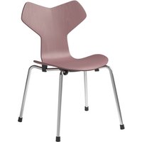 Fritz Hansen - Grand Prix Kinderstuhl, Chrom / wild rose von Fritz Hansen