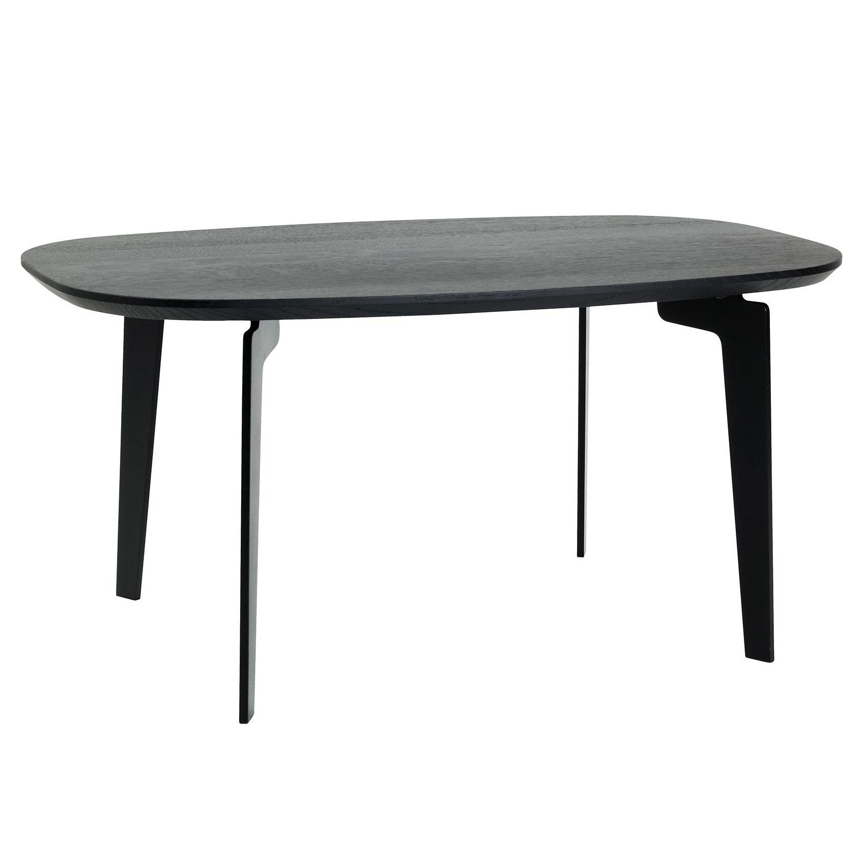 Fritz Hansen - Join™ FH21 Couchtisch - schwarz/gebeizt/Gestell Stahl pulverbeschichtet schwarz/LxBxH 76x47x37cm von Fritz Hansen